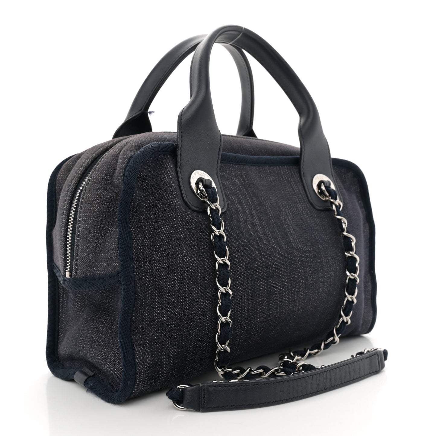 Denim Deauville Bowling Bag Blue