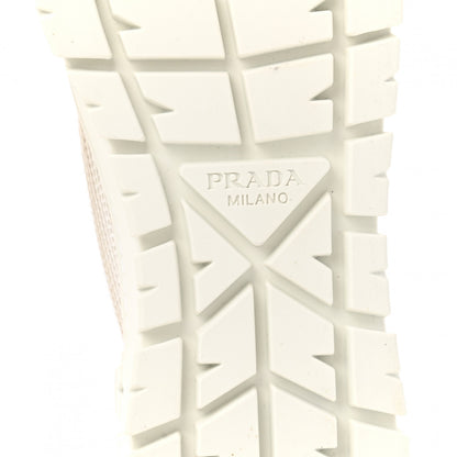 Prada Paillettes Triangle Logo Double Wheel 50mm Sneakers 37 White 6 of 10