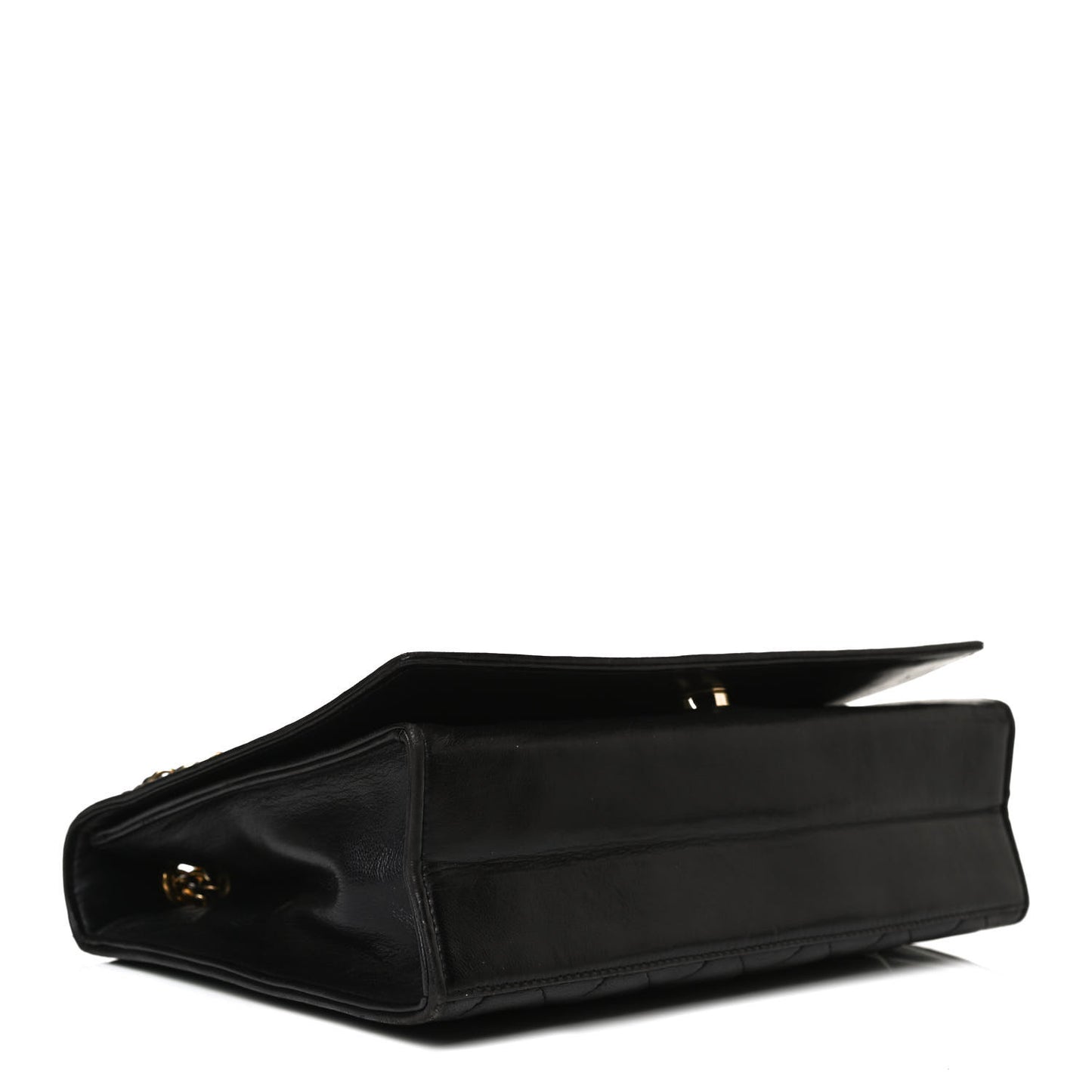 Lambskin Quilted CC Small Single Flap Black