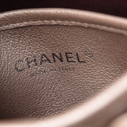 Chanel Metallic Calfskin Quilted Jungle Stroll Hobo Gold 6 of 8
