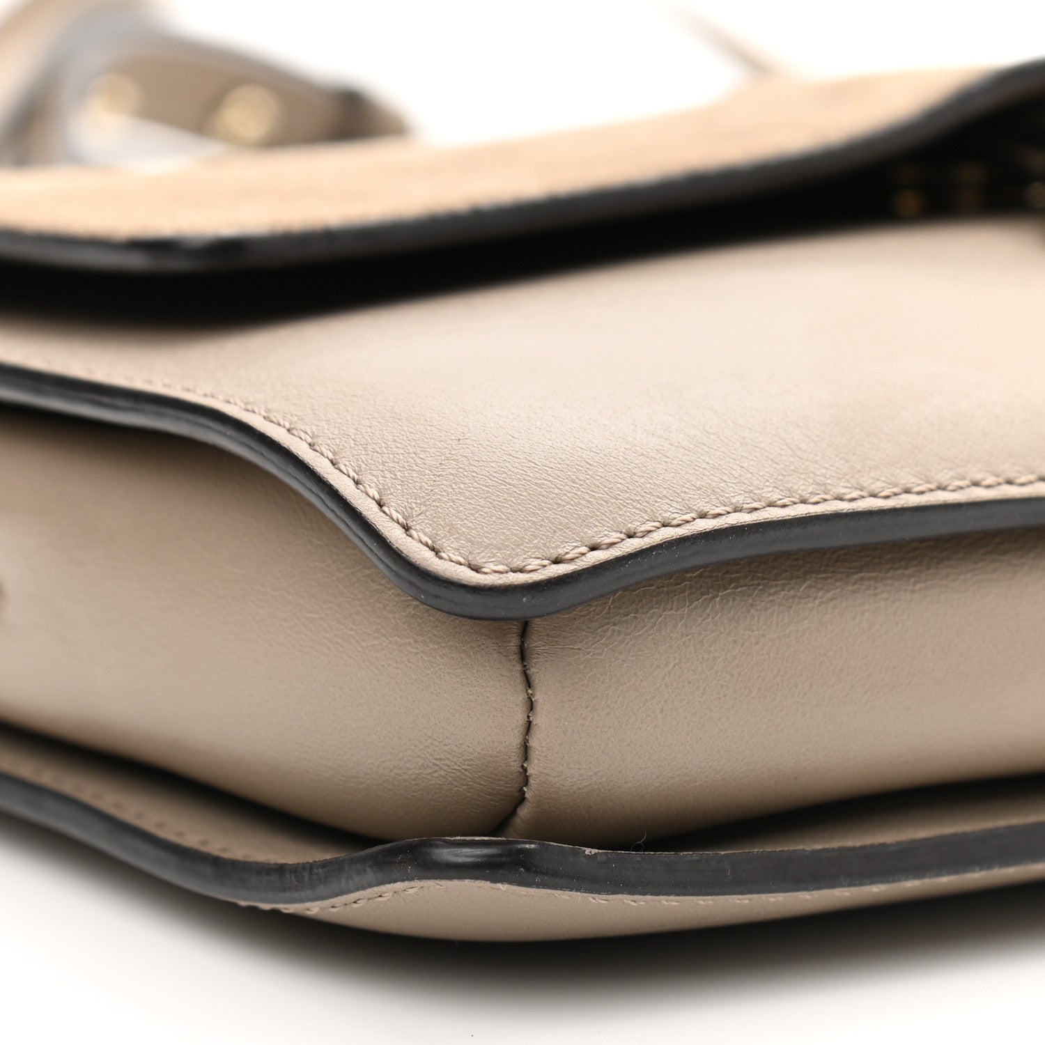 Chloe Suede Calfskin Small Faye Shoulder Bag Motty Grey 8 of 12