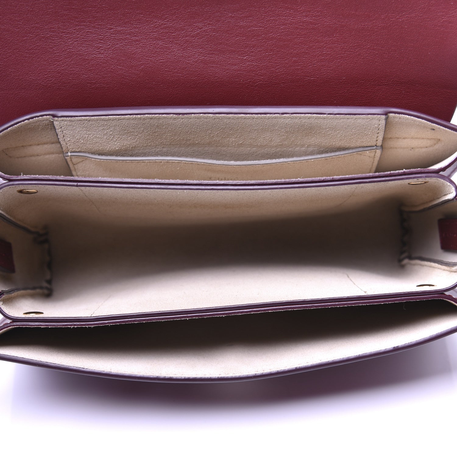Chloe Suede Calfskin Small Faye Shoulder Bag Plum Purple 5 of 14