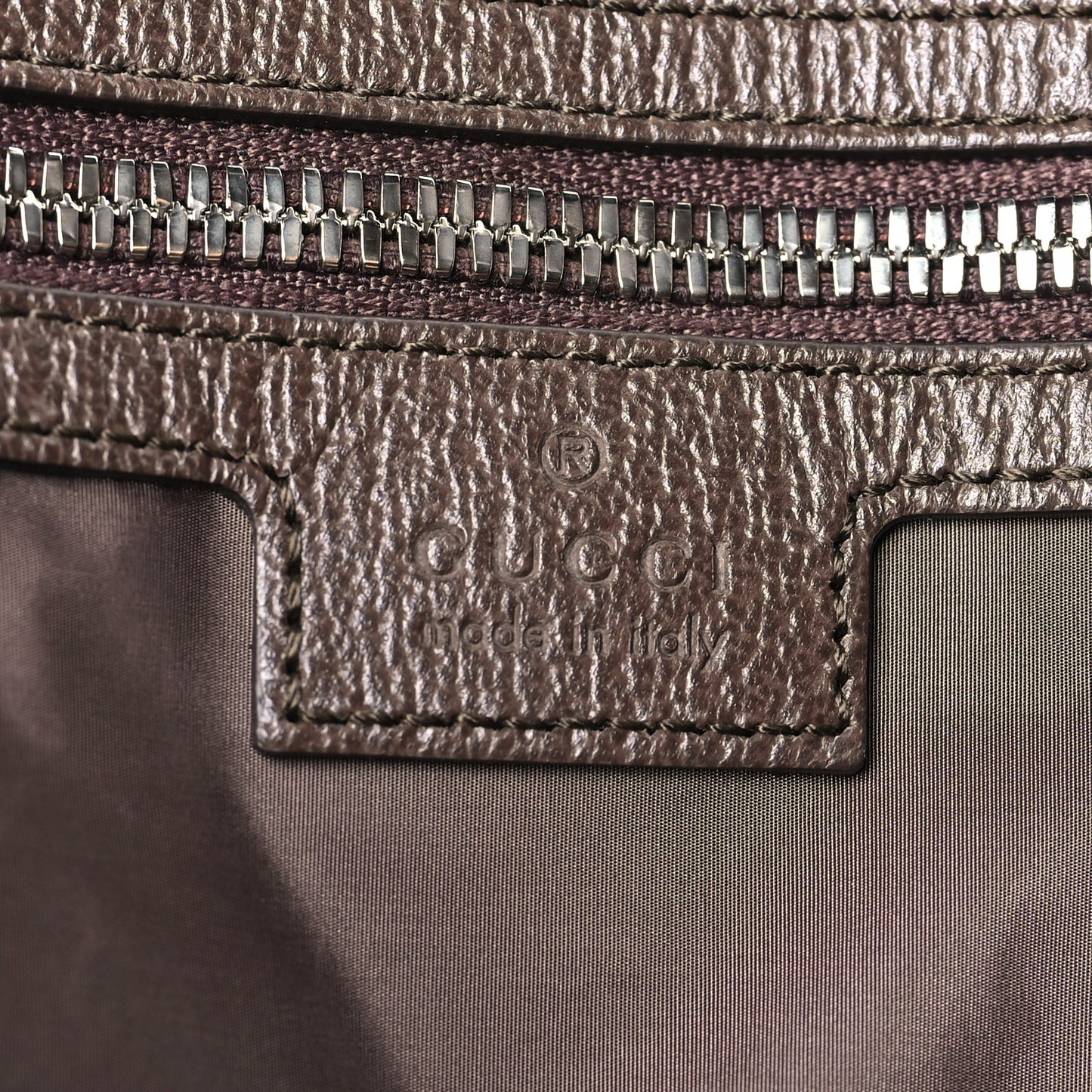Tender GG Supreme Monogram Textured Dollar Calfskin Web Tote Beige Ebony New Acero