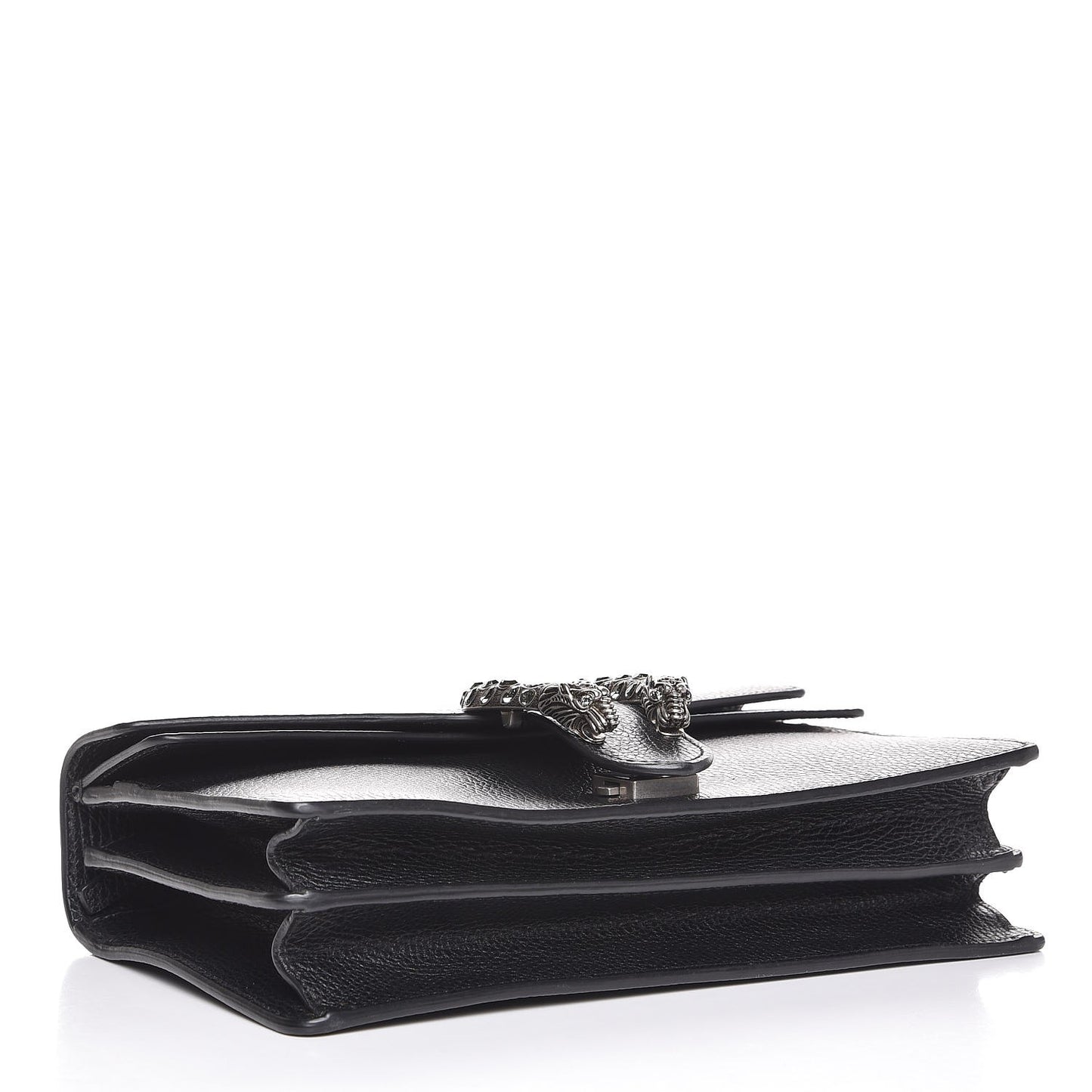 Pebbled Calfskin Small Dionysus Shoulder Bag Black