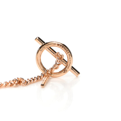 Hermes 18K Rose Gold Echappee Asymmetric Earrings 4 of 5