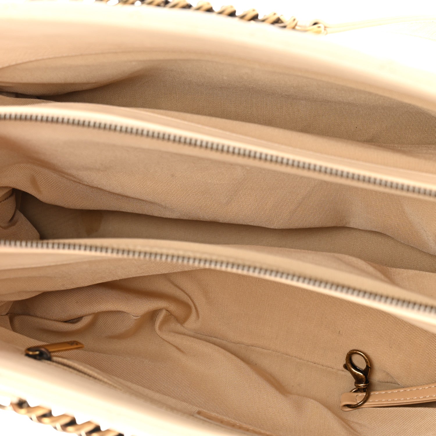 Chanel Calfskin Quilted Small CC Crown Tote Beige 5 of 14