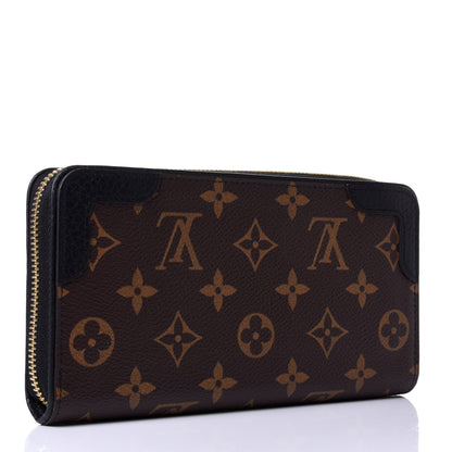 Louis Vuitton Monogram Zippy Retiro Wallet Black 2 of 5