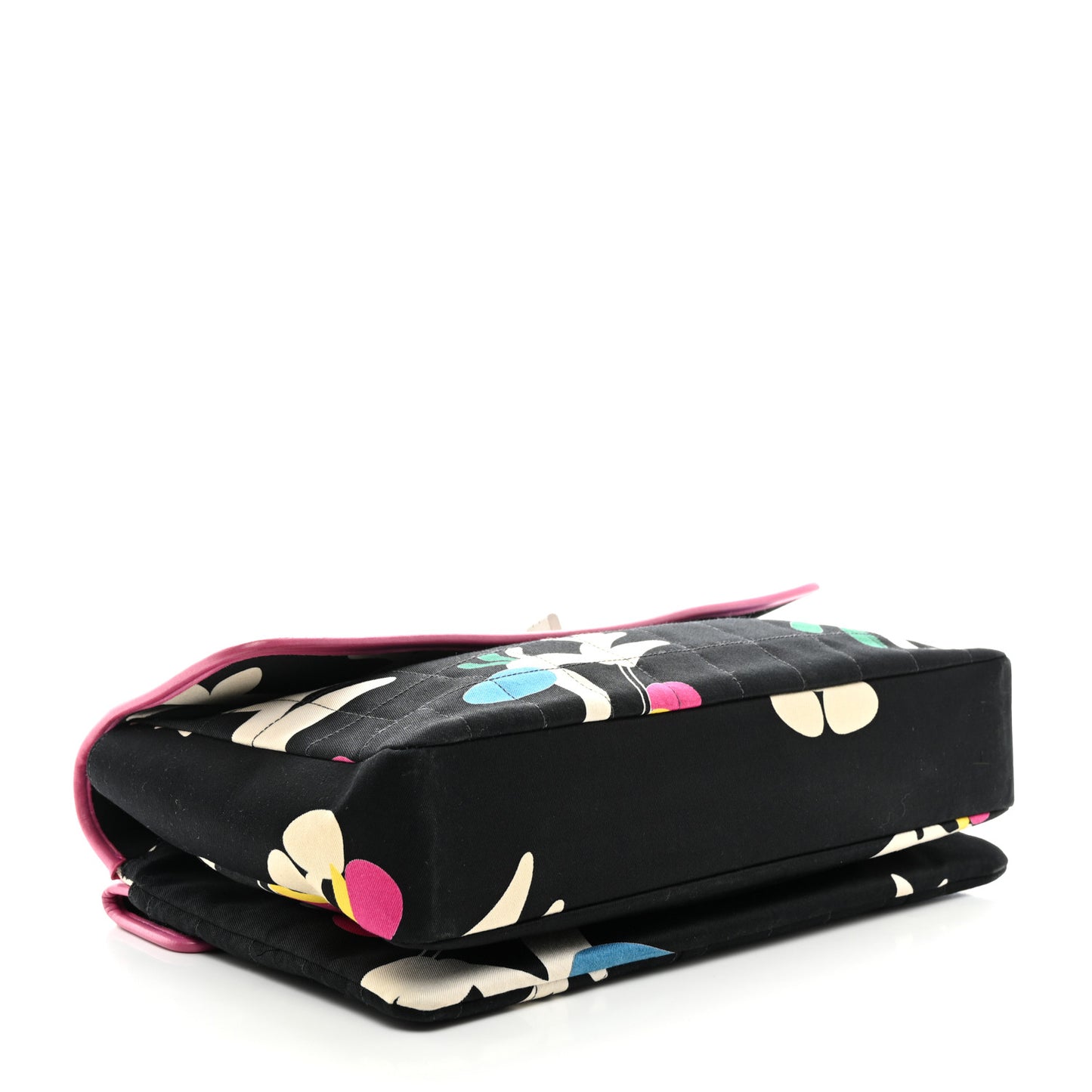 Canvas Chocolate Bar Quilted Flap Multicolor