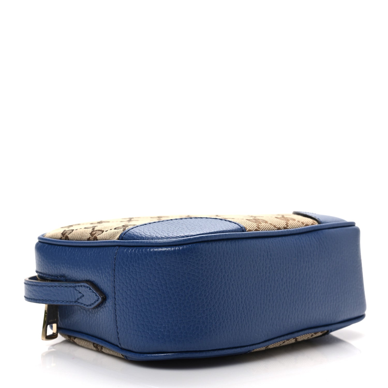Gucci Monogram Dollar Calfskin Mini Bree Messenger Bag Beige Ebony Caspian 3 of 7