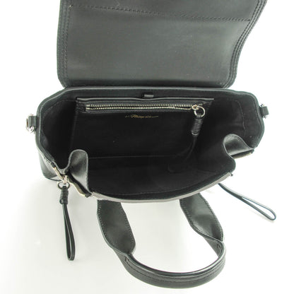 3.1 Phillip Lim 3.1 Metallic Mix Textured Calfskin Mini Pashli Satchel Silver Black White 5 of 7