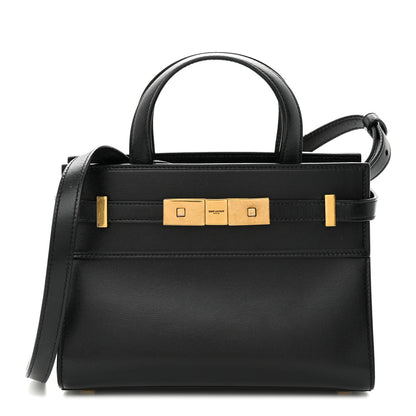 Saint Laurent Smooth Calfskin Manhattan Nano Shopper Tote Black 1 of 11