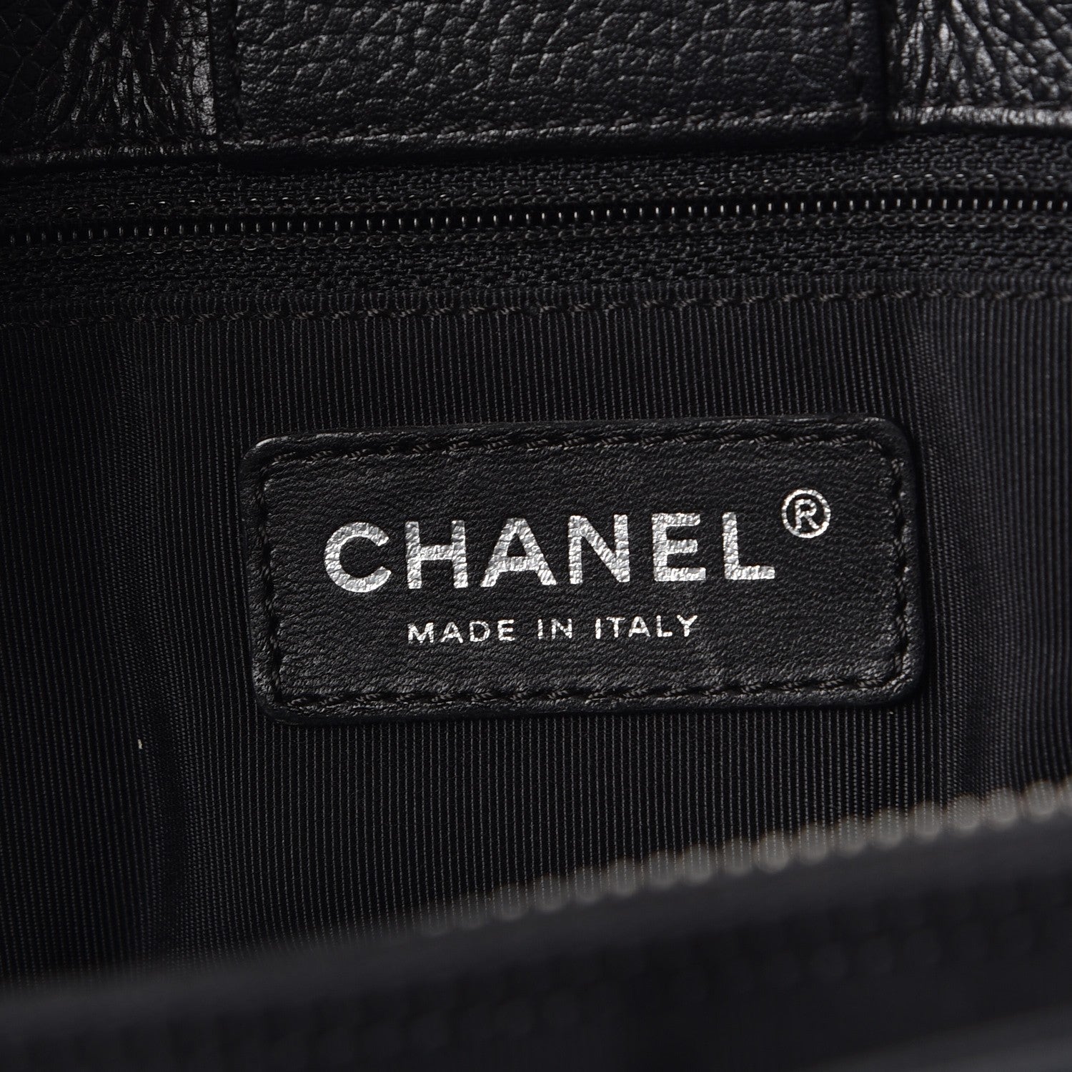 Chanel Calfskin Cerf Executive Shopper Tote Black 7 of 14