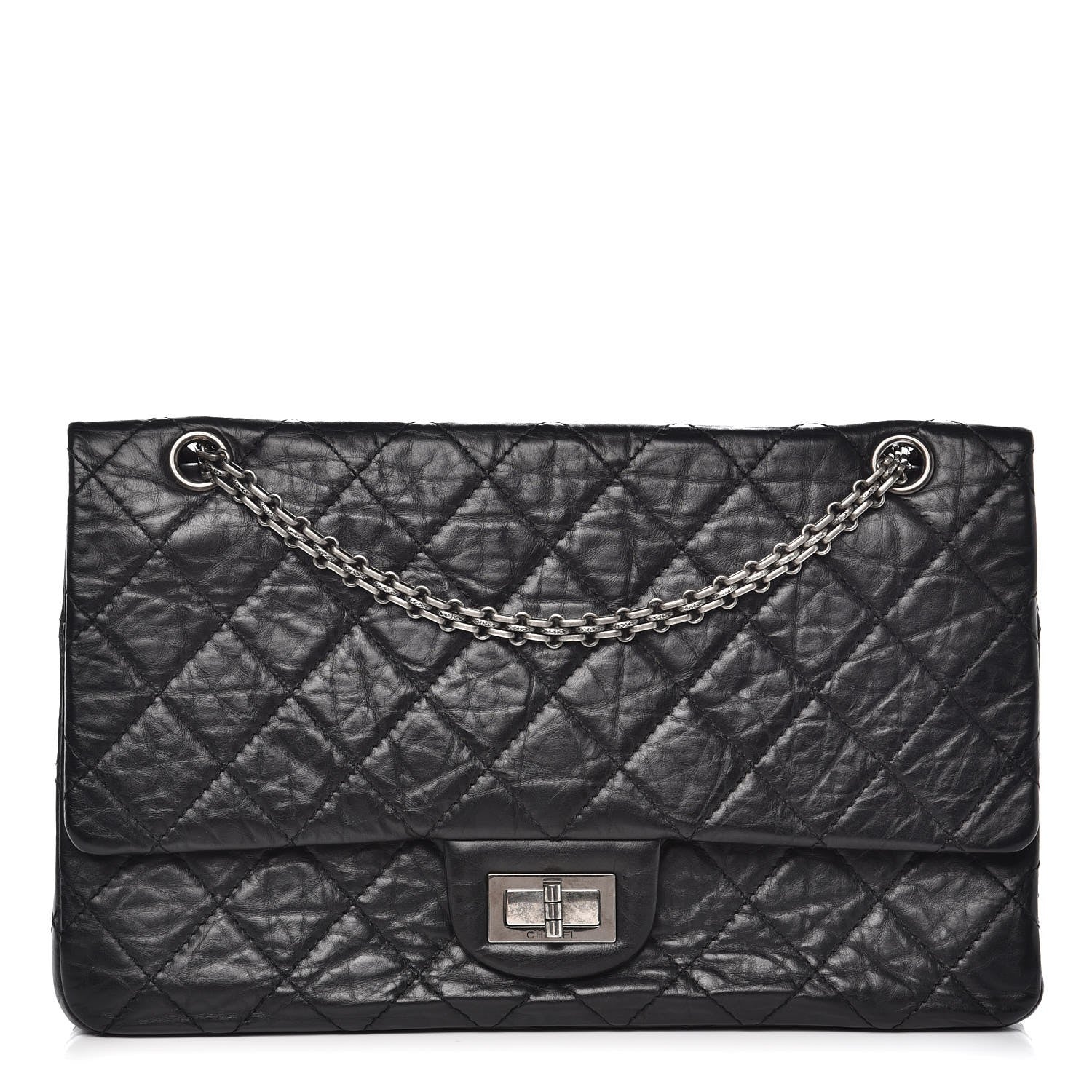 Chanel Aged Calfskin Quilted 2.55 Reissue 227 Flap Black 1 of 8