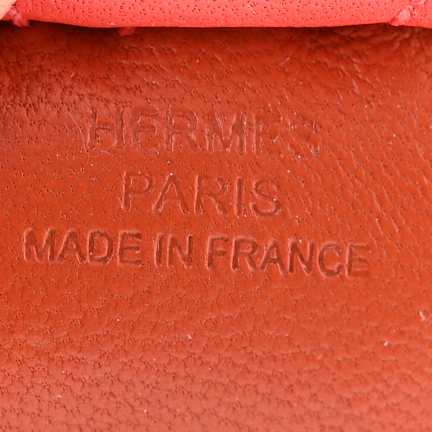 Hermes Milo Lambskin Grigri Rodeo Horse Bag Charm PM Cornaline Craie Rose Texas 4 of 4