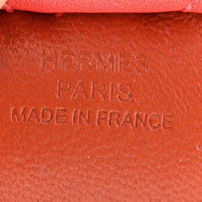 Hermes Milo Lambskin Grigri Rodeo Horse Bag Charm PM Cornaline Craie Rose Texas 4 of 4