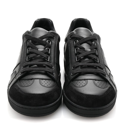 Christian Dior Calfskin Suede Logo Sneakers 36.5 Black 6 of 18