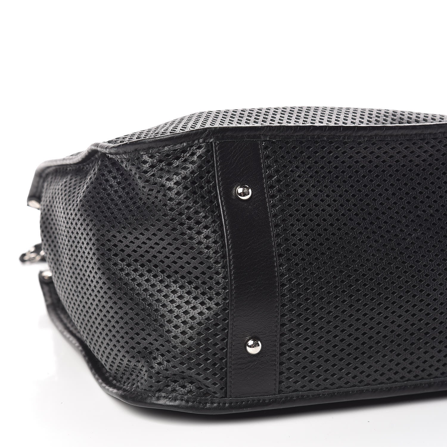 Chanel Calfskin Perforated Up In The Air Tote Black 8 of 14