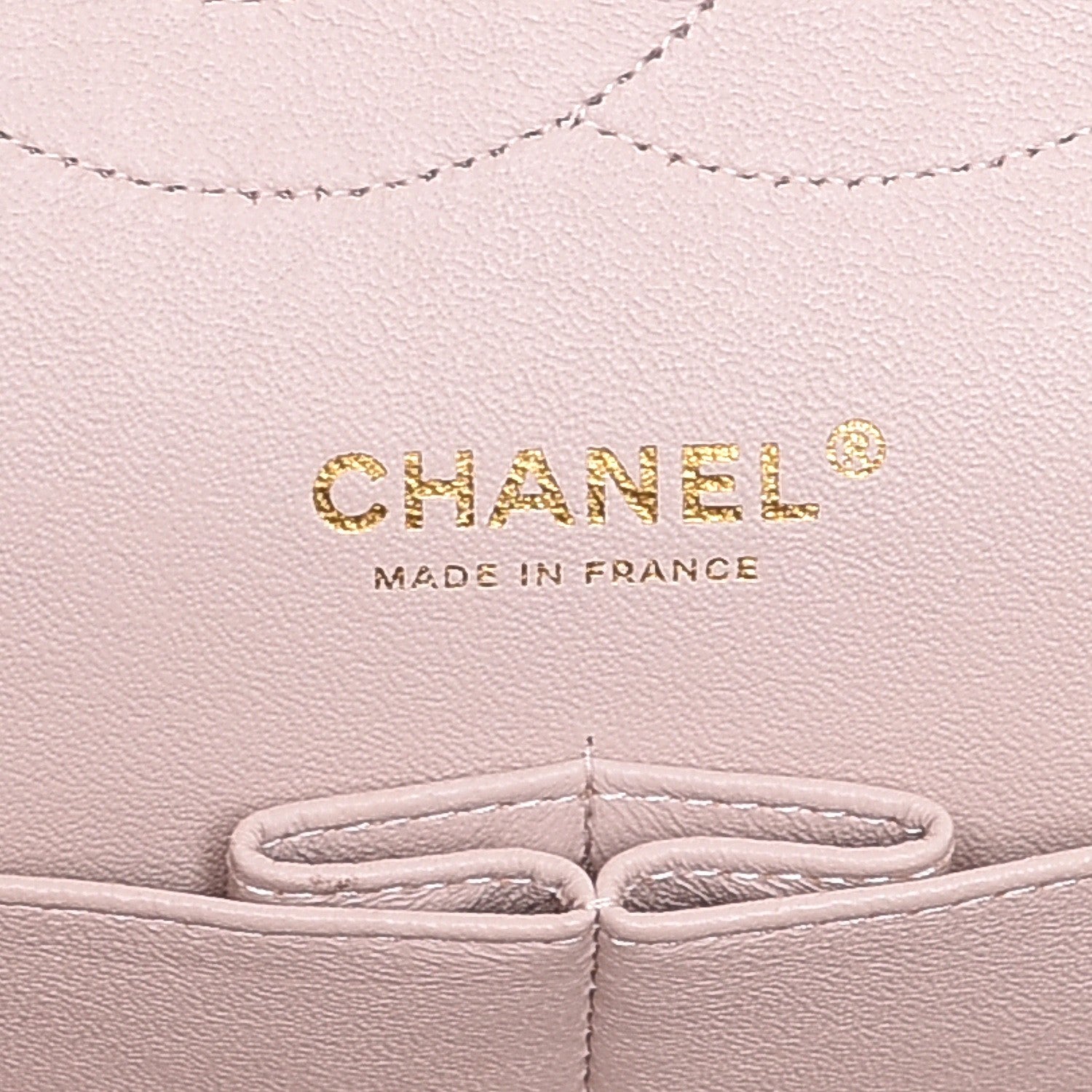 Chanel Lambskin Quilted Jumbo Double Flap Light Beige 7 of 12