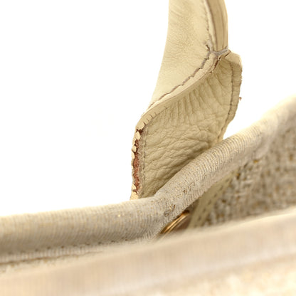 Chanel Canvas Large Deauville Tote Ivory 30 of 35