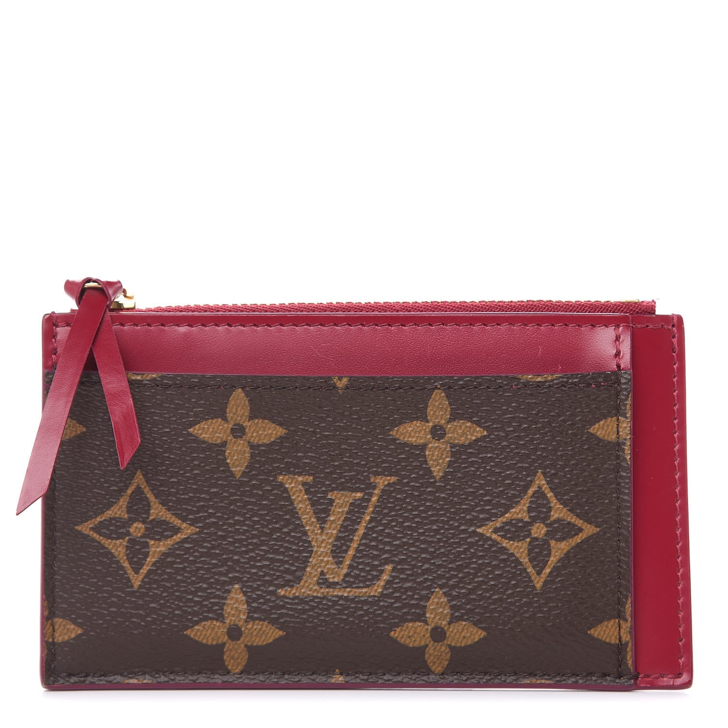 Louis Vuitton Monogram Zipped Card Holder Fuchsia 1 of 6