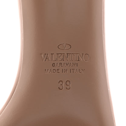 Valentino Garavani Patent Plexiglass Rockstud Skin 90mm Sandals 39 Rose Cannelle 7 of 12