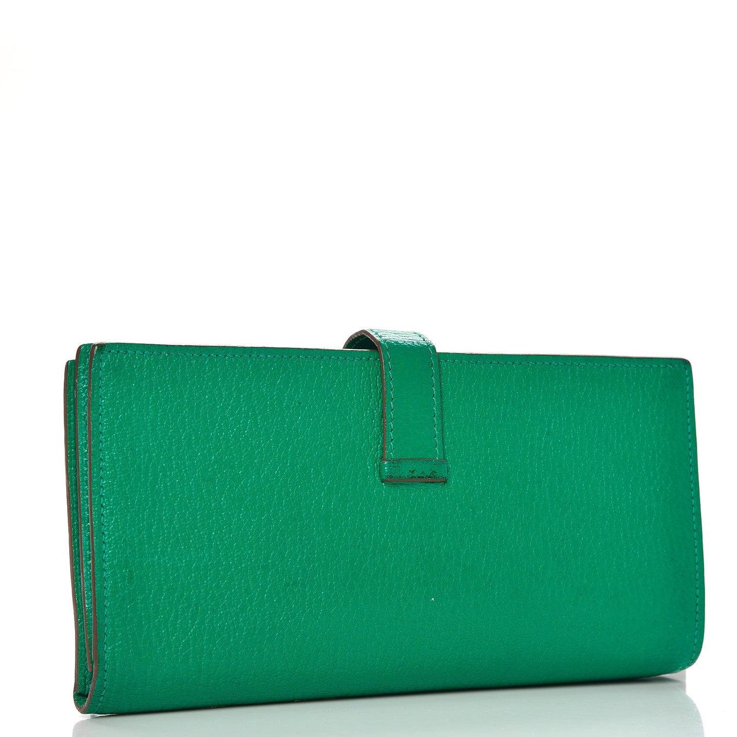 Chevre Mysore Bearn Gusset Wallet Menthe