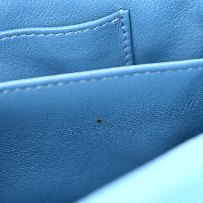 Chanel Iridescent Caviar Quilted Extra Mini Flap Light Blue 11 of 16