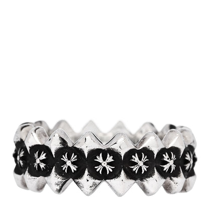 Chrome Hearts Sterling Silver CH Plus Punk Band Ring 60 9 3 of 5