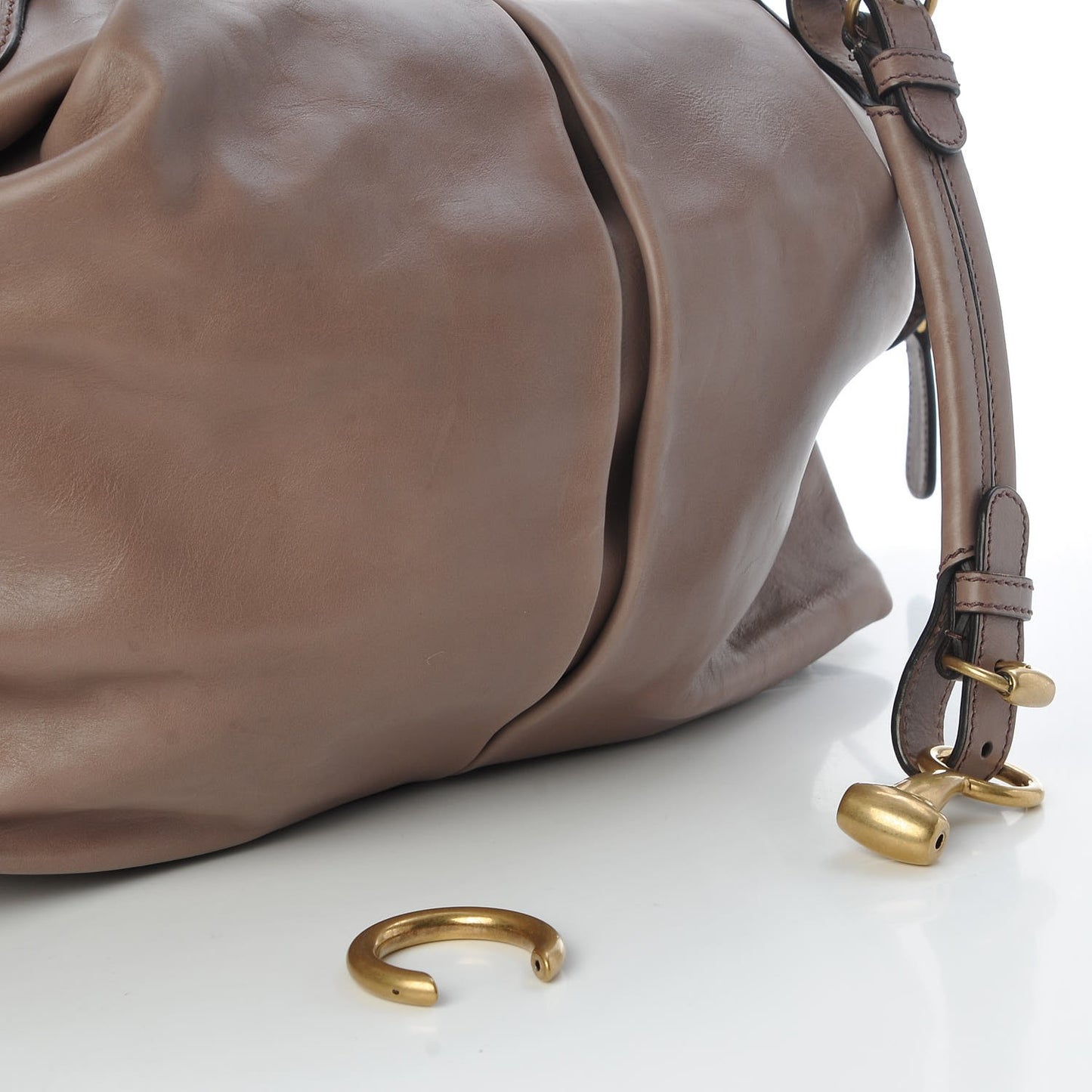 Calfskin Soft Icon Top Handle Bag Pink Tan
