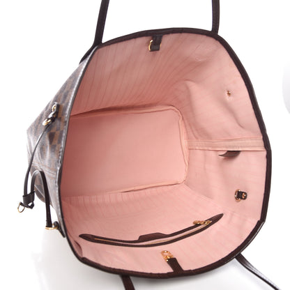 Louis Vuitton Damier Ebene Neo Neverfull MM Rose Ballerine 5 of 7