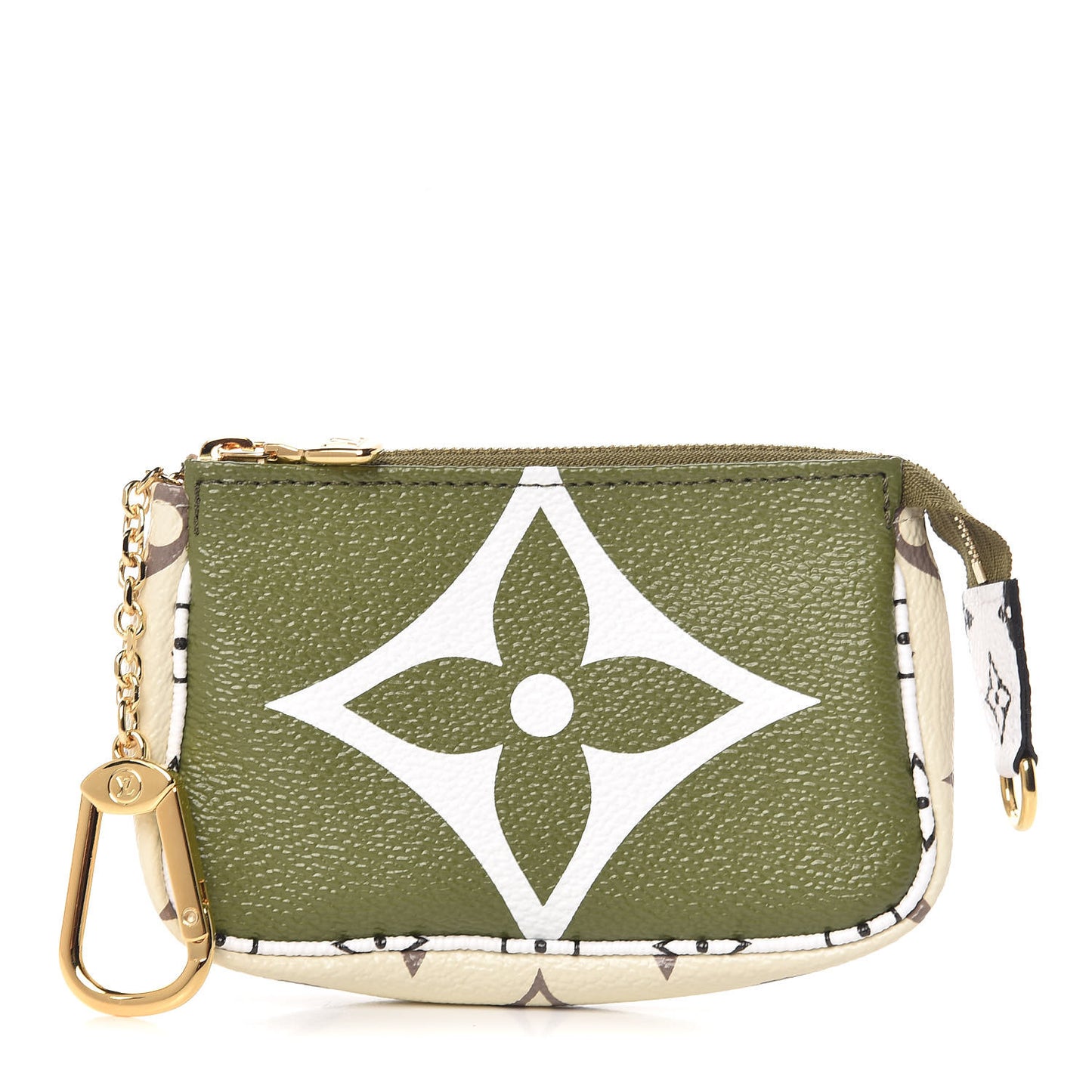 Monogram Giant Micro Pochette Accessories Kaki White