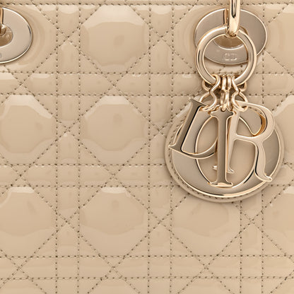 Christian Dior Patent Cannage Small Lady Dior Beige 8 of 10