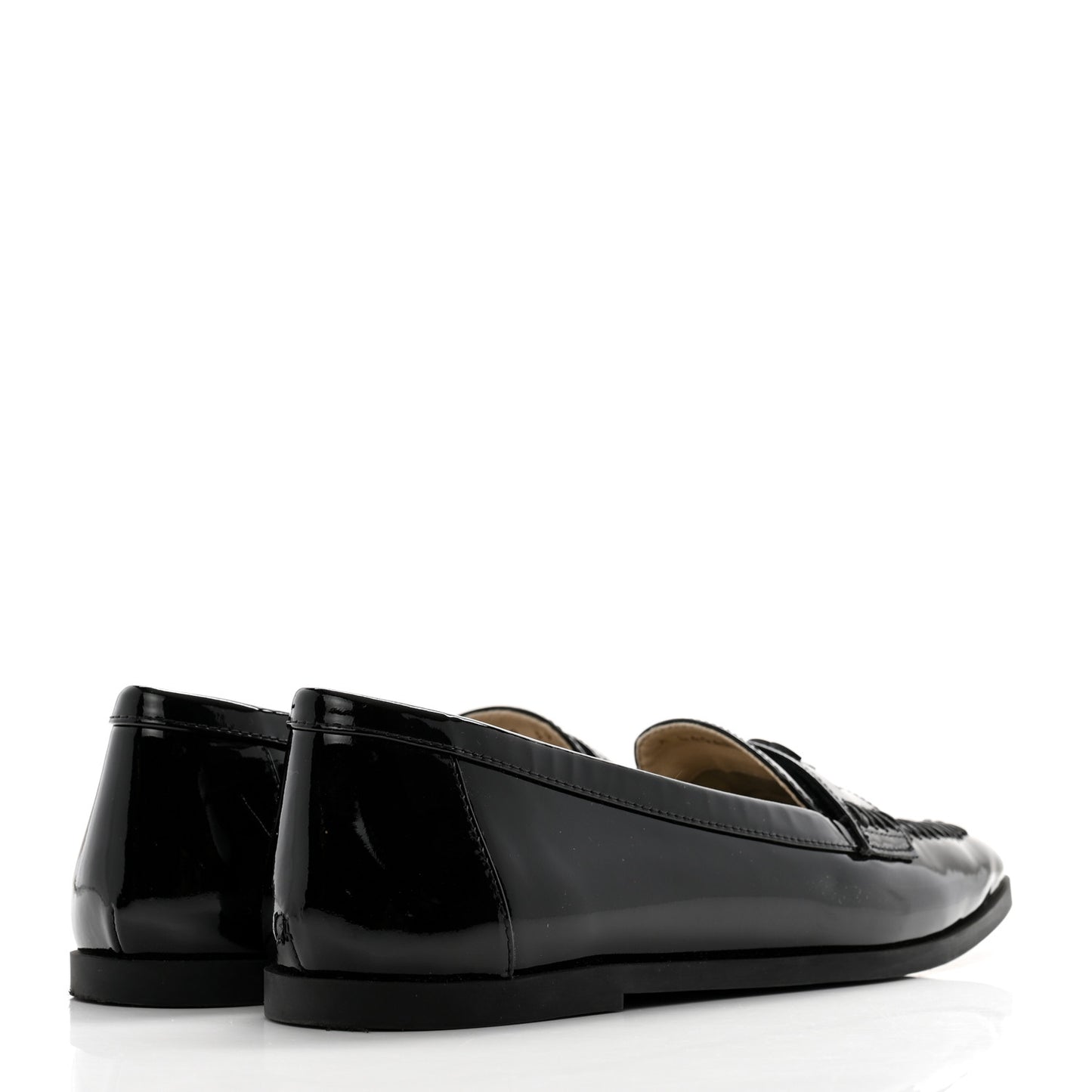 Patent CC Mocassin Loafers 39.5 Black