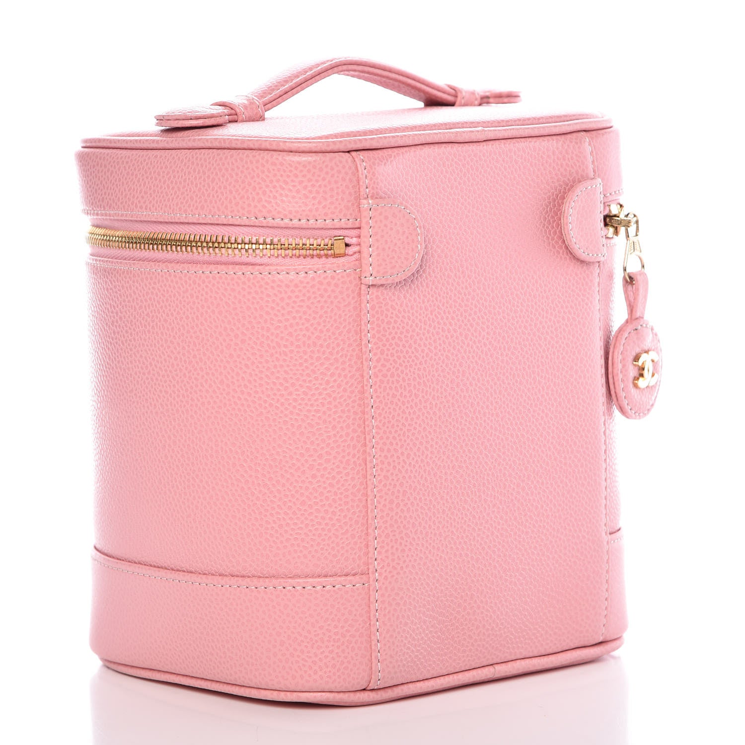 Chanel Caviar Vanity Cosmetic Case Pink 3 of 15