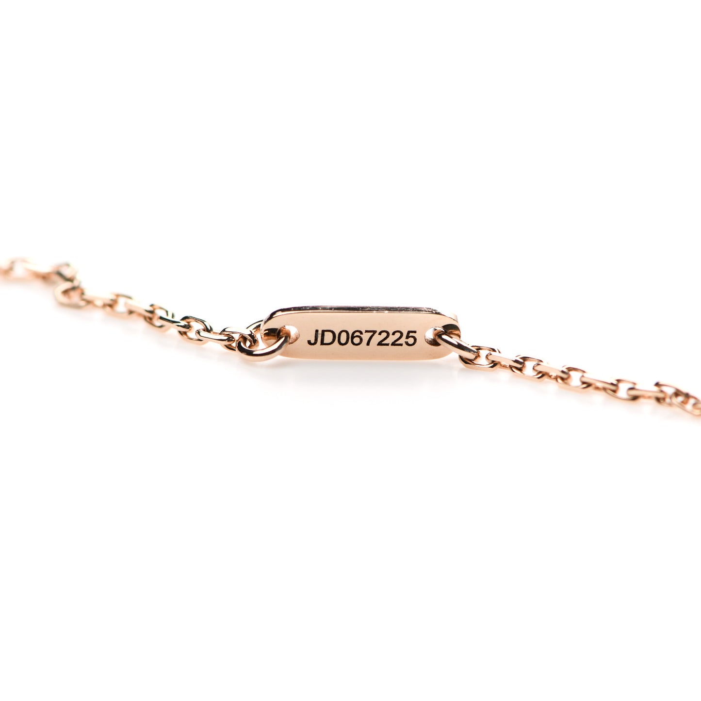 18K Rose Gold Carnelian Sweet Alhambra Pendant Necklace