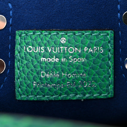 Louis Vuitton Taurillon Illusion Sac Plat XS Bleu Vert 6 of 9