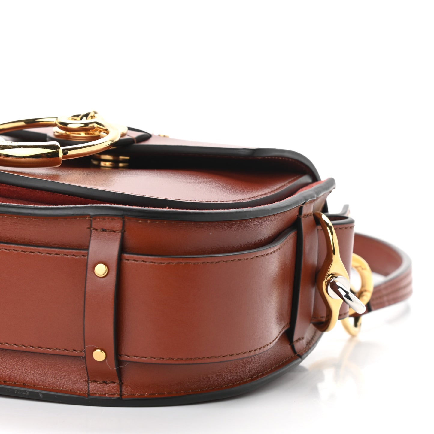 Calfskin Small Tess Bag Sepia Brown