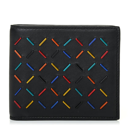 Bottega Veneta Nappa Embellished Bi-Fold Wallet Black Multicolor 1 of 4