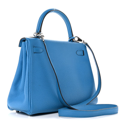 Hermes Togo Kelly Retourne 25 Bleu Frida 3 of 14