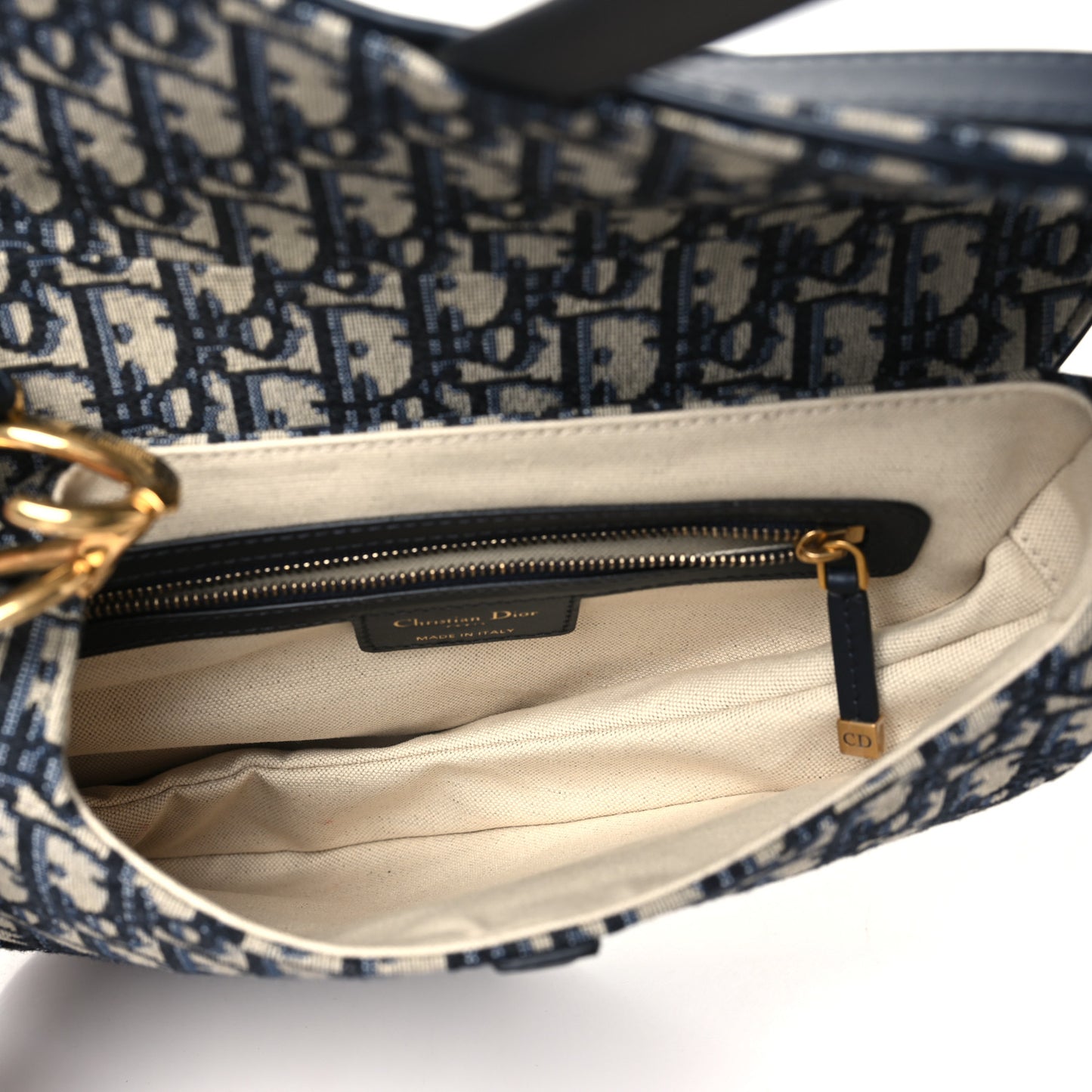 Oblique Saddle Bag Blue