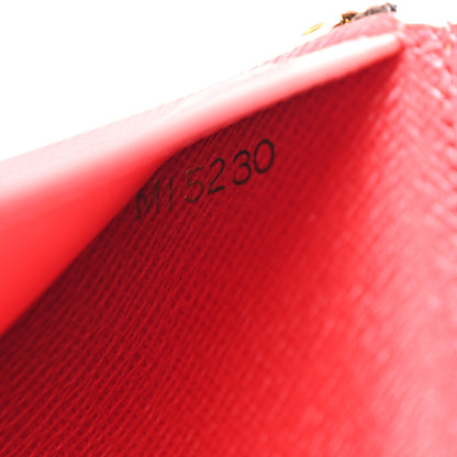 Louis Vuitton Damier Ebene Victorine Wallet Cherry 7 of 12