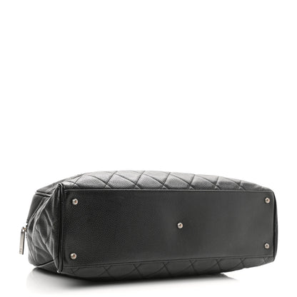 Chanel Caviar Patent Quilted Large Bowler Black 4 of 13