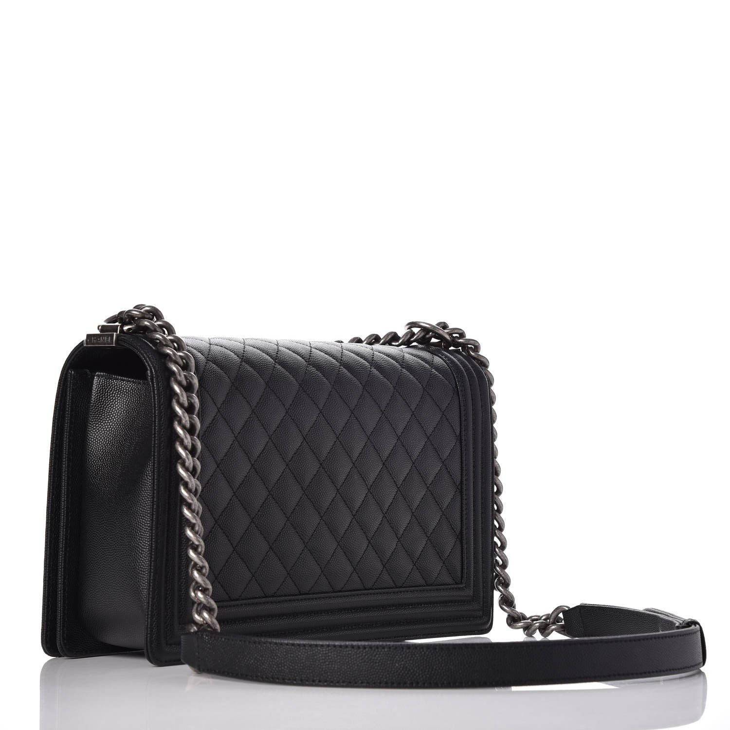 Chanel Caviar Quilted New Medium Boy Flap Black 3 of 8