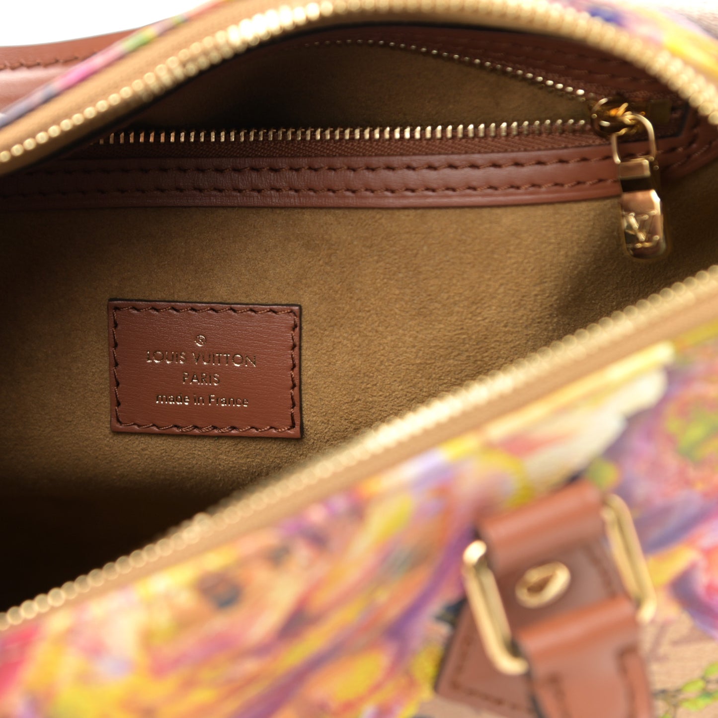 Metallic Monogram LV Garden Speedy Bandouliere 25 Gold