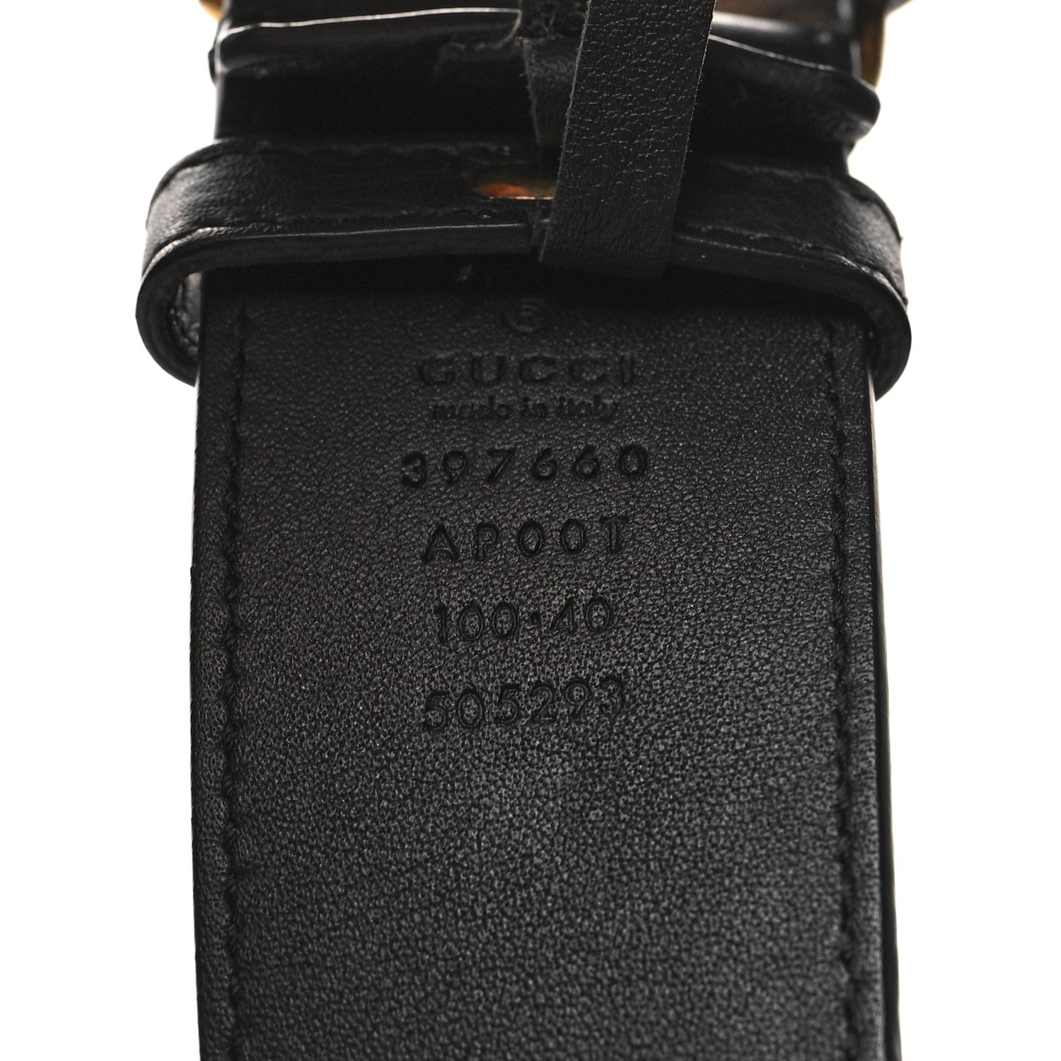 Gucci Calfskin Double G 40mm Belt 100 40 Black 5 of 6