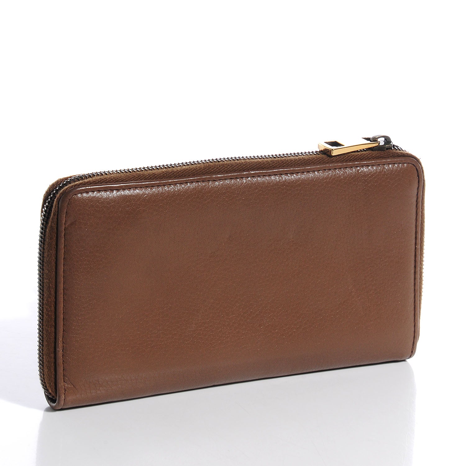 Gucci Leather 1973 Zip Around Wallet Light Brown 3 of 7