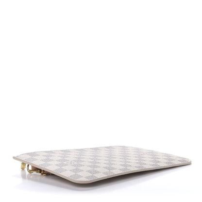 Louis Vuitton Damier Azur Neverfull MM GM Pochette Rose Ballerine 4 of 10