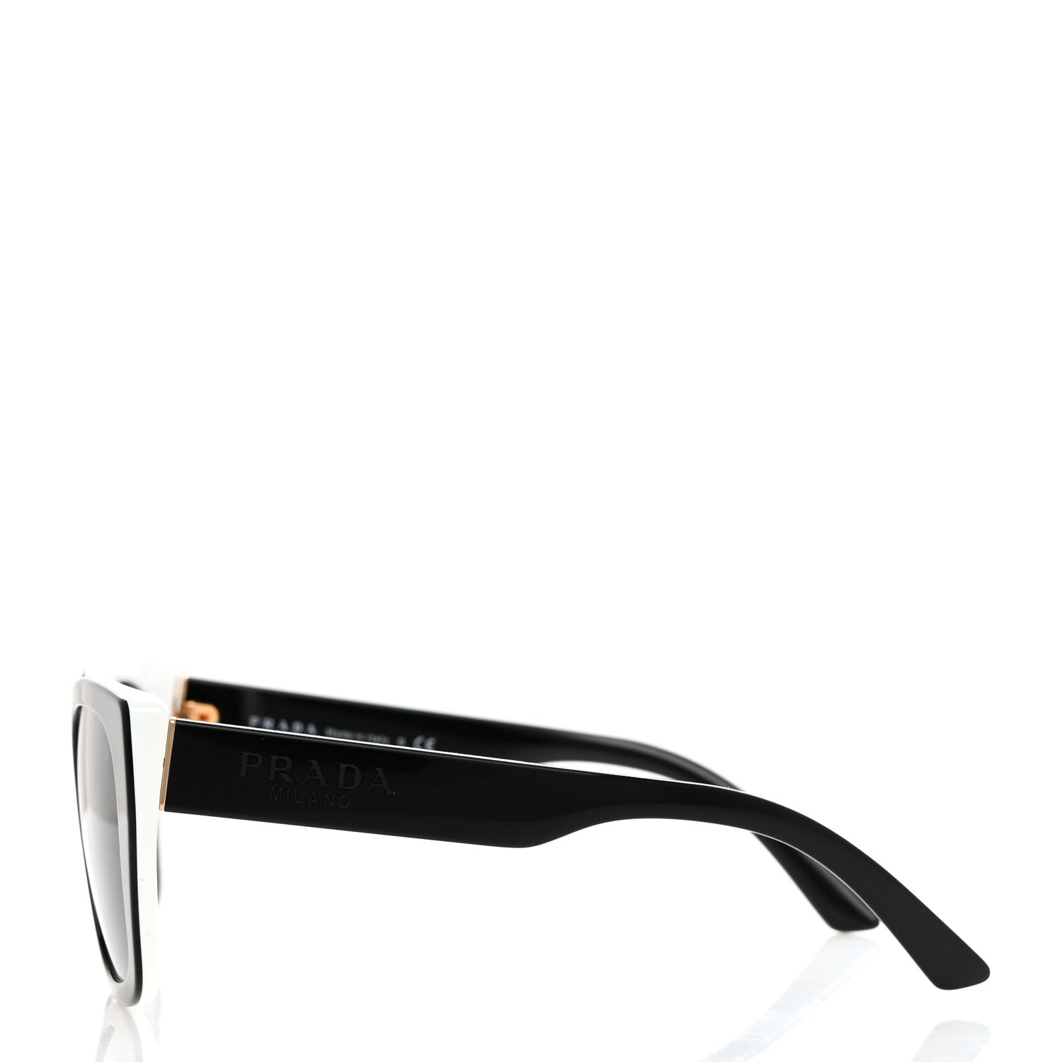 Prada Sunglasses SPR 24X Black White 3 of 8
