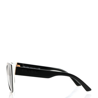 Prada Sunglasses SPR 24X Black White 3 of 8
