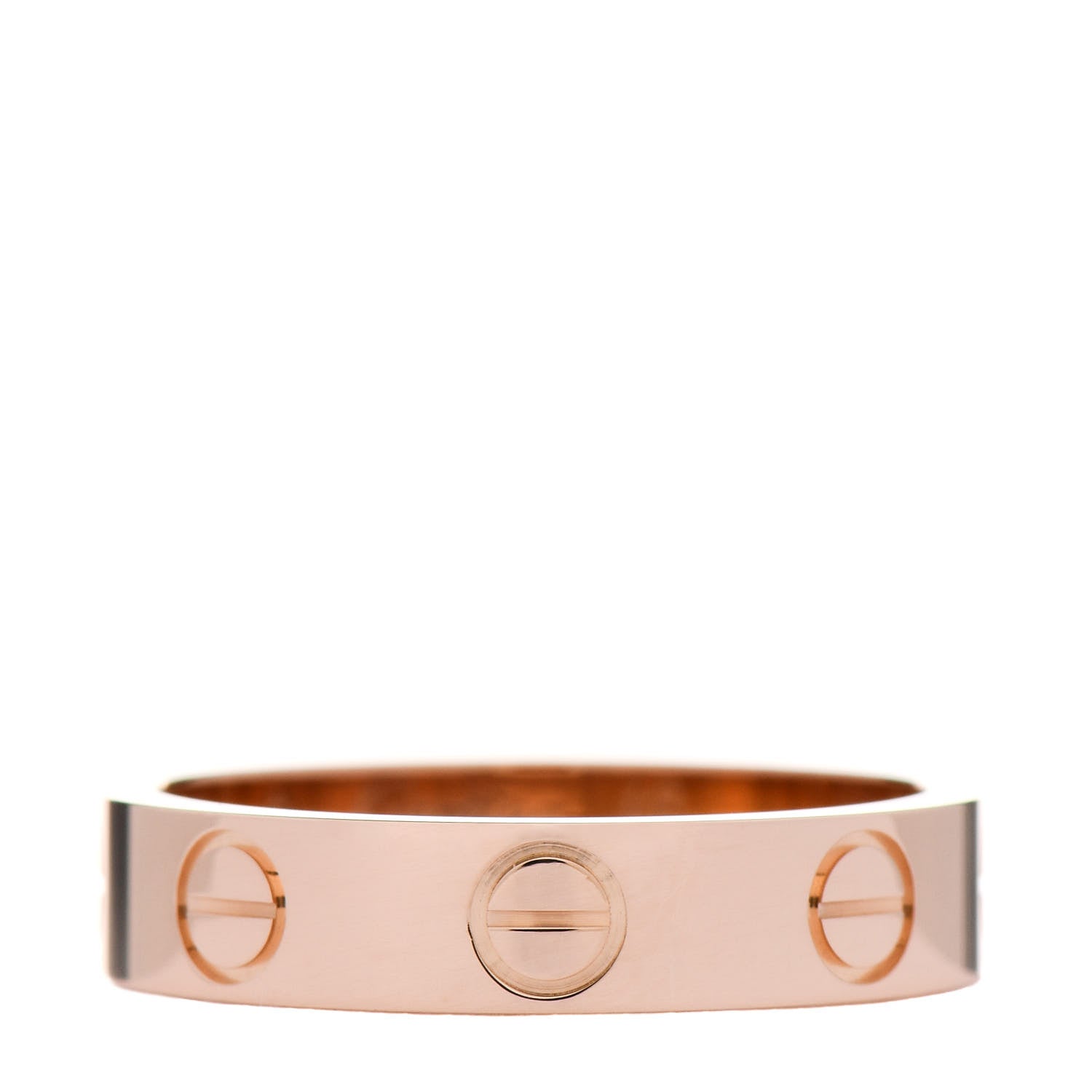 Cartier 18K Pink Gold 3.5mm LOVE Wedding Band Ring 46 3.75 1 of 4